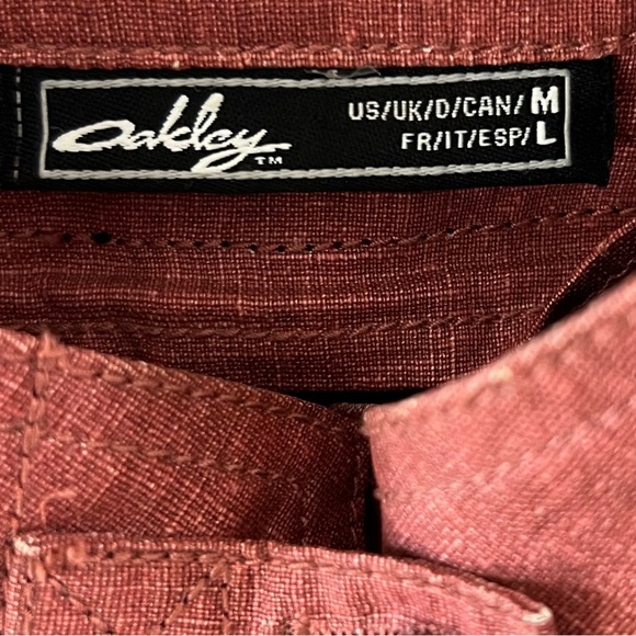 OAKLEY rosewood-colored coat zip-out fleece lining women’s size M Rare To Find. - Picture 3 of 7